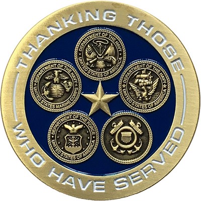 Zinc Die Cast Challenge Coins - 2" DIA x 4/25" D